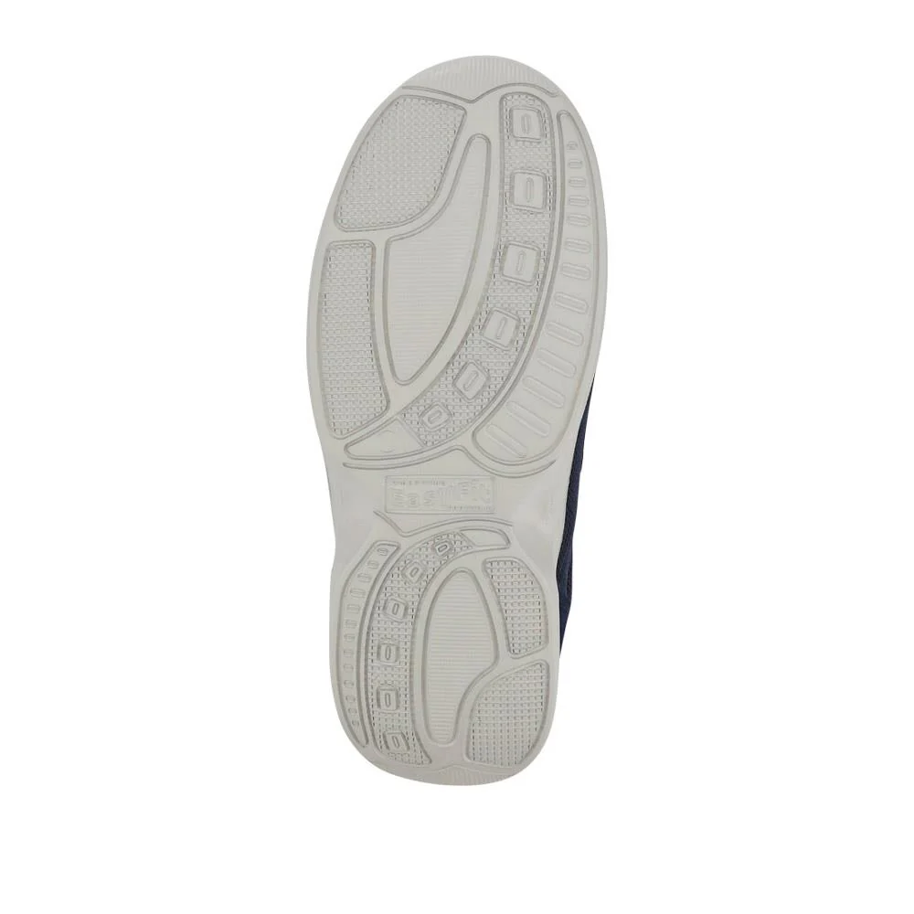 Extra-Wide Touch-Fasten Monk Shoes - BRIGETTE / 327 105 - Navy - Image 5