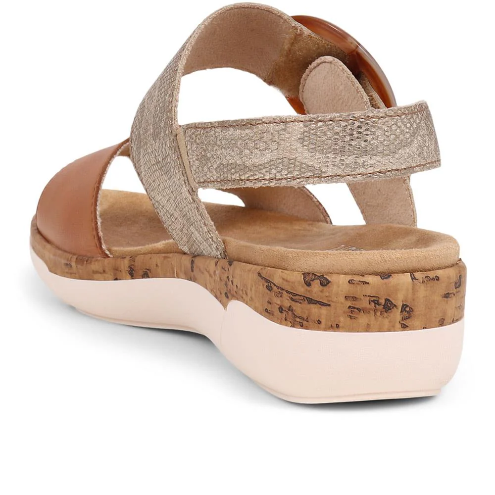 Dual-Fitting Two-Tone Sandals - DRS33503 / 319 686 - Tan Multi - Image 3