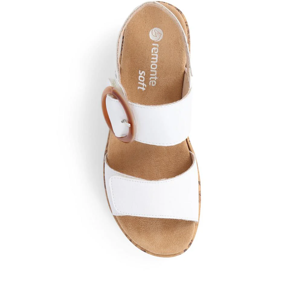 Dual-Fitting Two-Tone Sandals - DRS33503 / 319 686 - White - Image 5