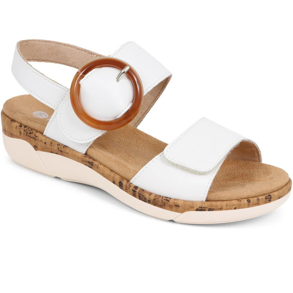 Dual-Fitting Two-Tone Sandals - DRS33503 / 319 686 - White