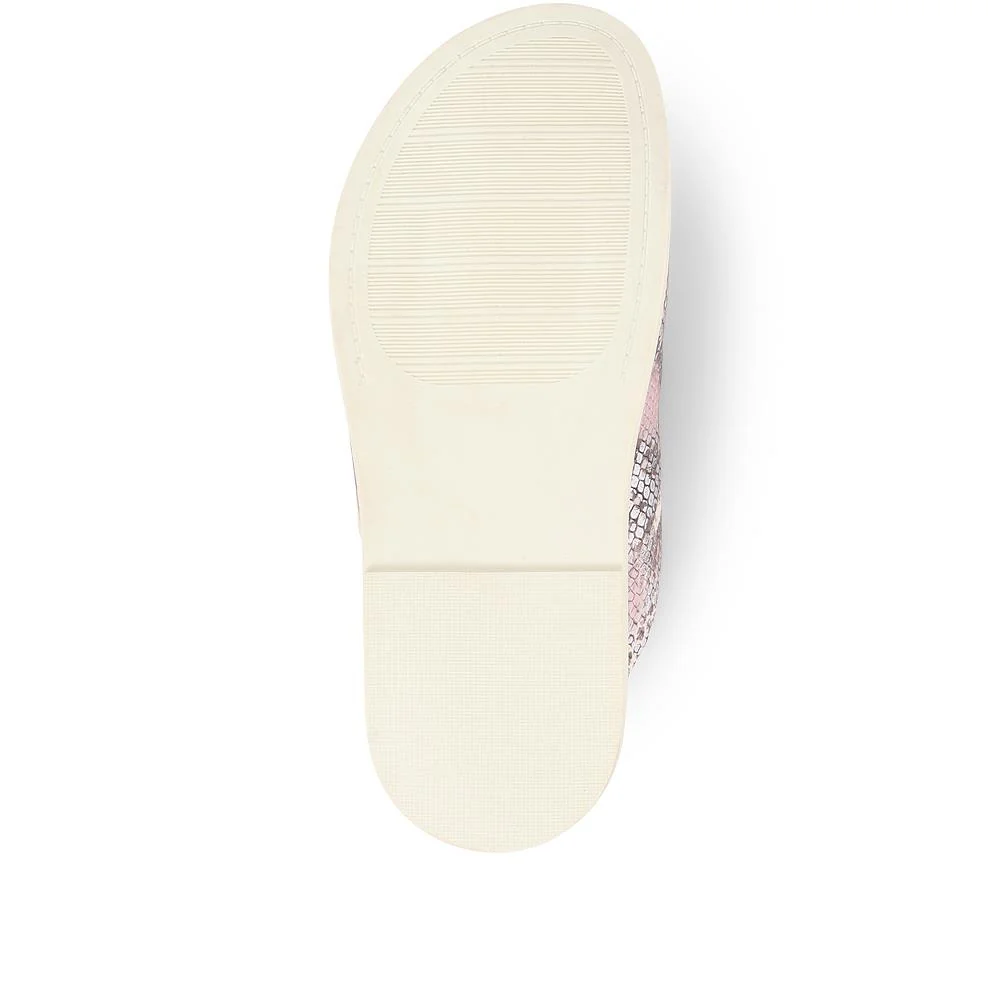 Dual Strap Slider Sandals - METIN35502 / 322 309 - Metallic - Image 5
