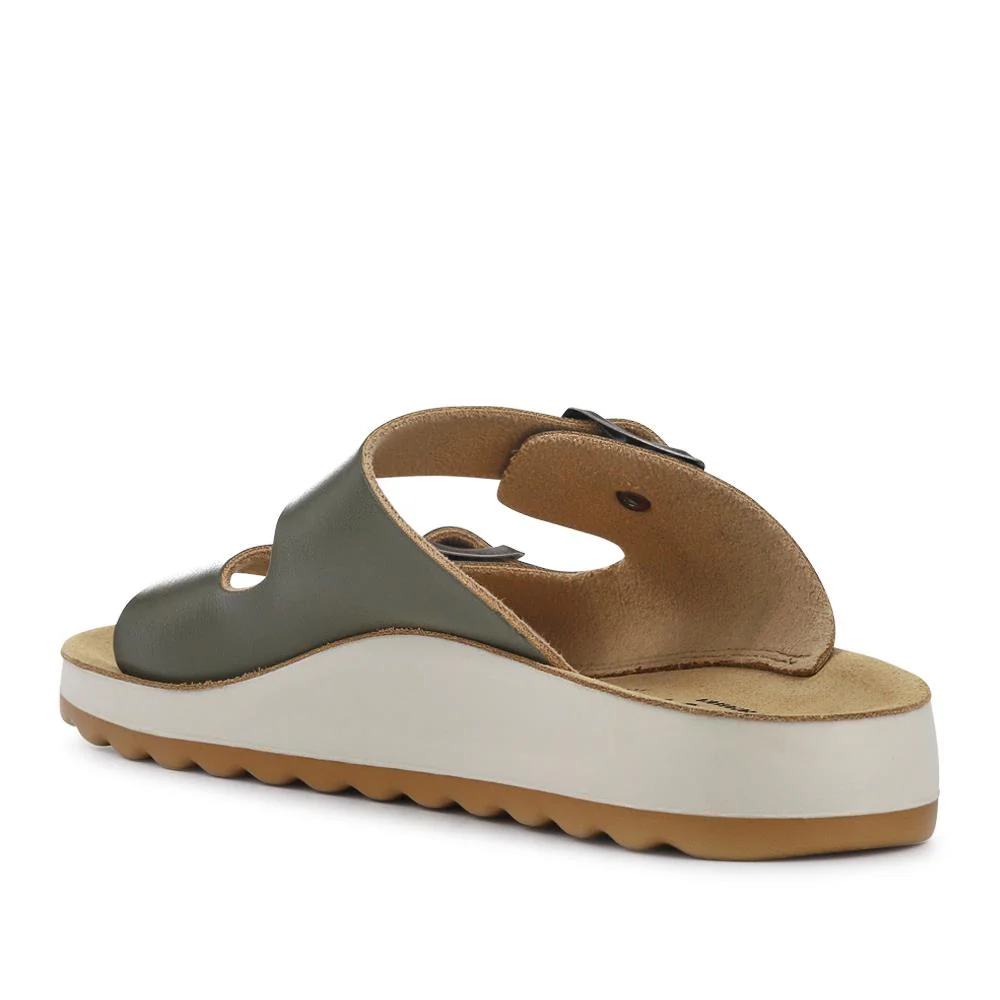 Fly Flot Dual-Strap Slip-On Sandals - FLY37069 / 323 229 - Khaki - Image 3