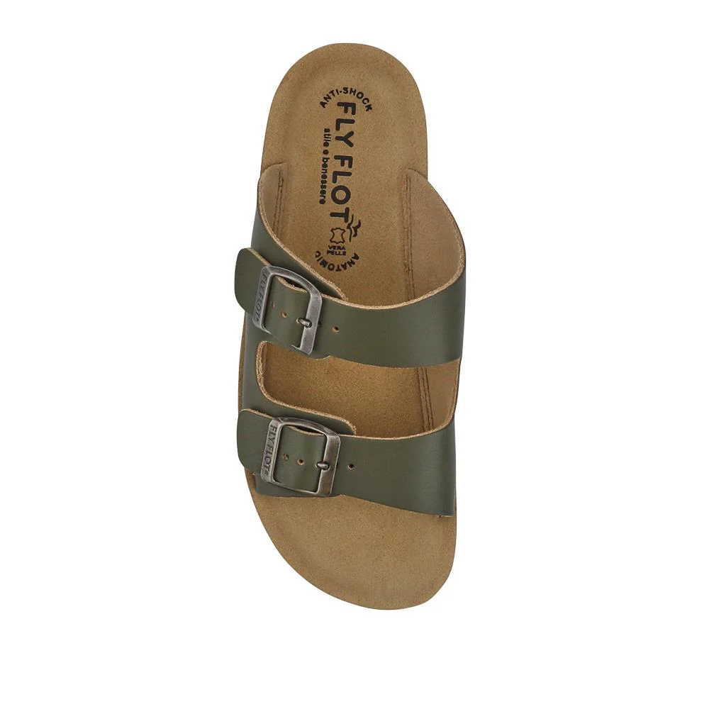 Fly Flot Dual-Strap Slip-On Sandals - FLY37069 / 323 229 - Khaki - Image 4