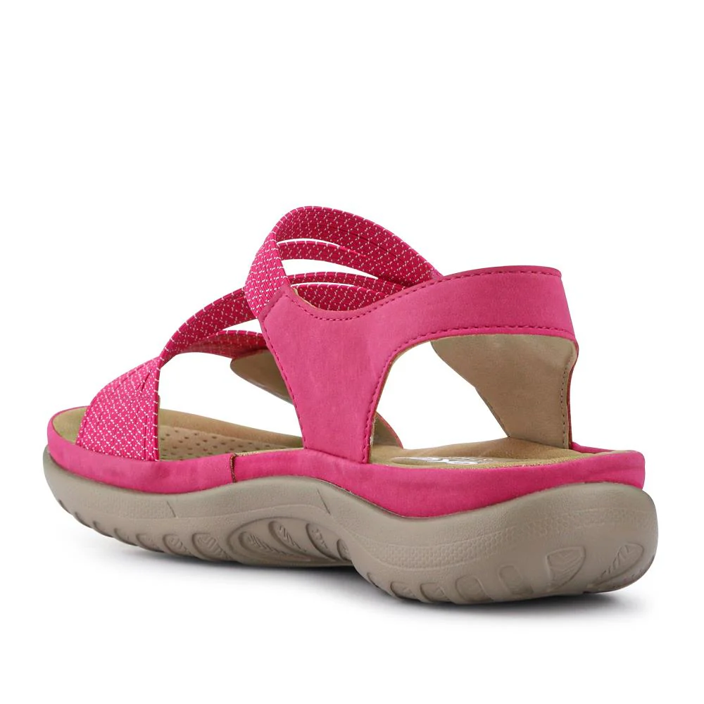Dual-Touch-Fasten Sandals - RKR41543 / 327 290 - Fuschia - Image 4