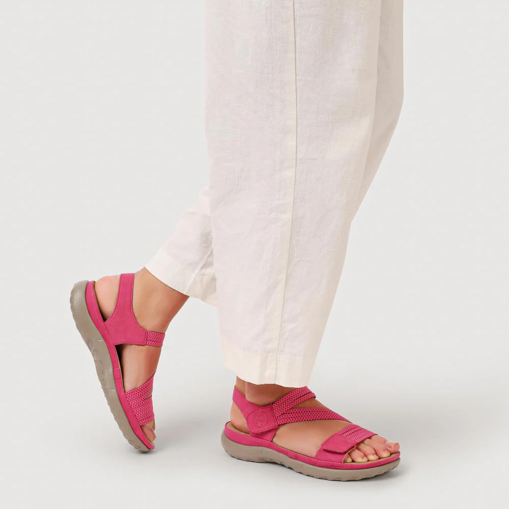 Dual-Touch-Fasten Sandals - RKR41543 / 327 290 - Fuschia - Image 6
