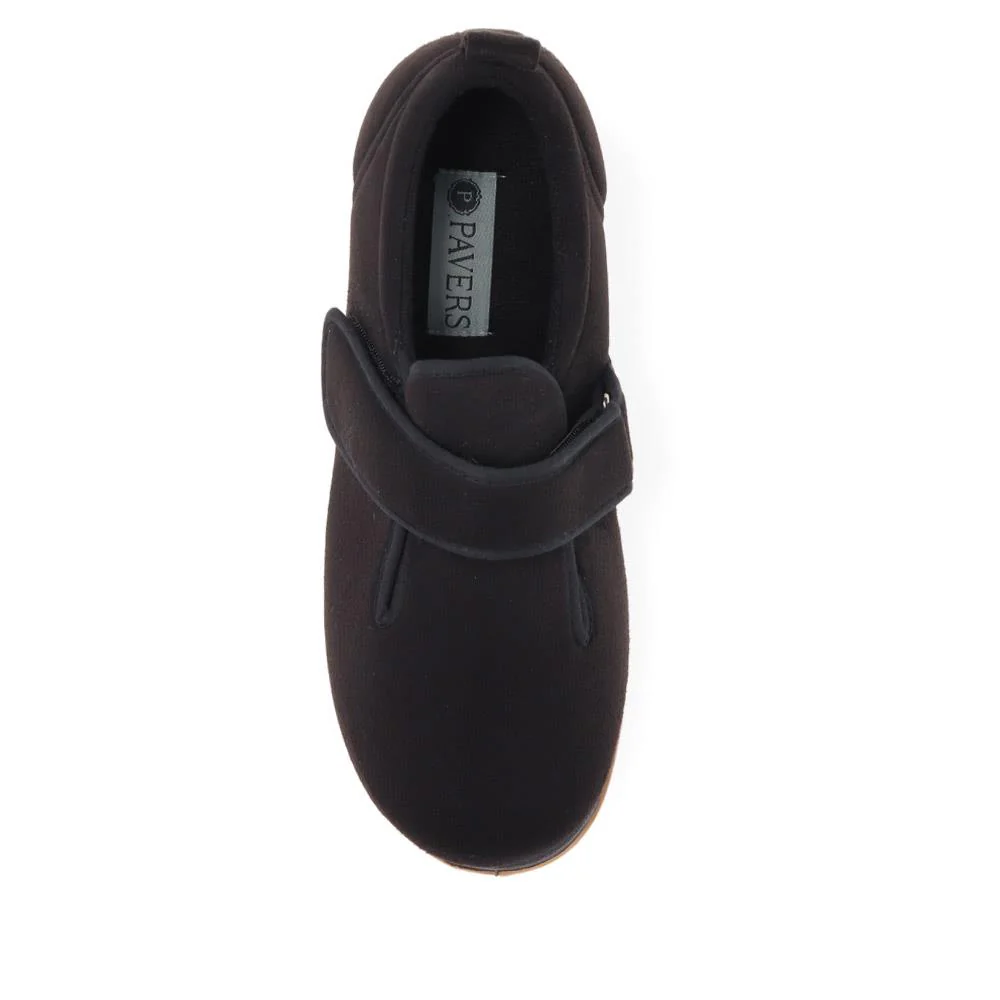 Dual Touch-Fasten Slippers - QING40028 / 326 482 - Black - Image 5