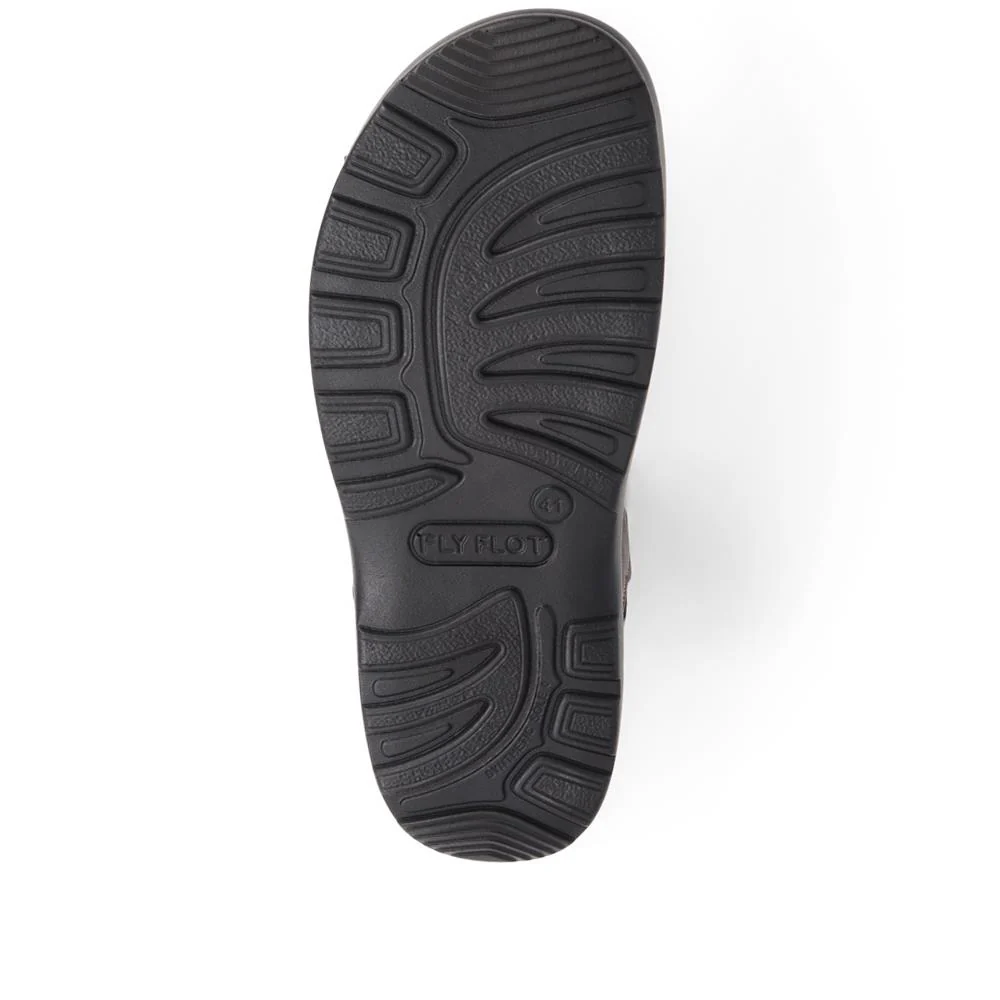 Dual-Touch-Fastening Sandals - FLY39099 / 324 767 - Dark Brown - Image 4