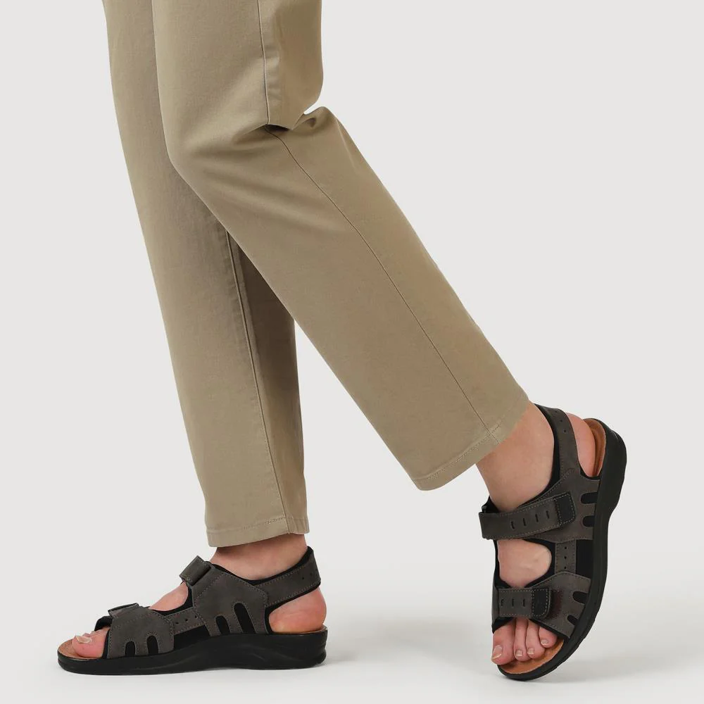 Dual-Touch-Fastening Sandals - FLY39099 / 324 767 - Dark Brown - Image 5