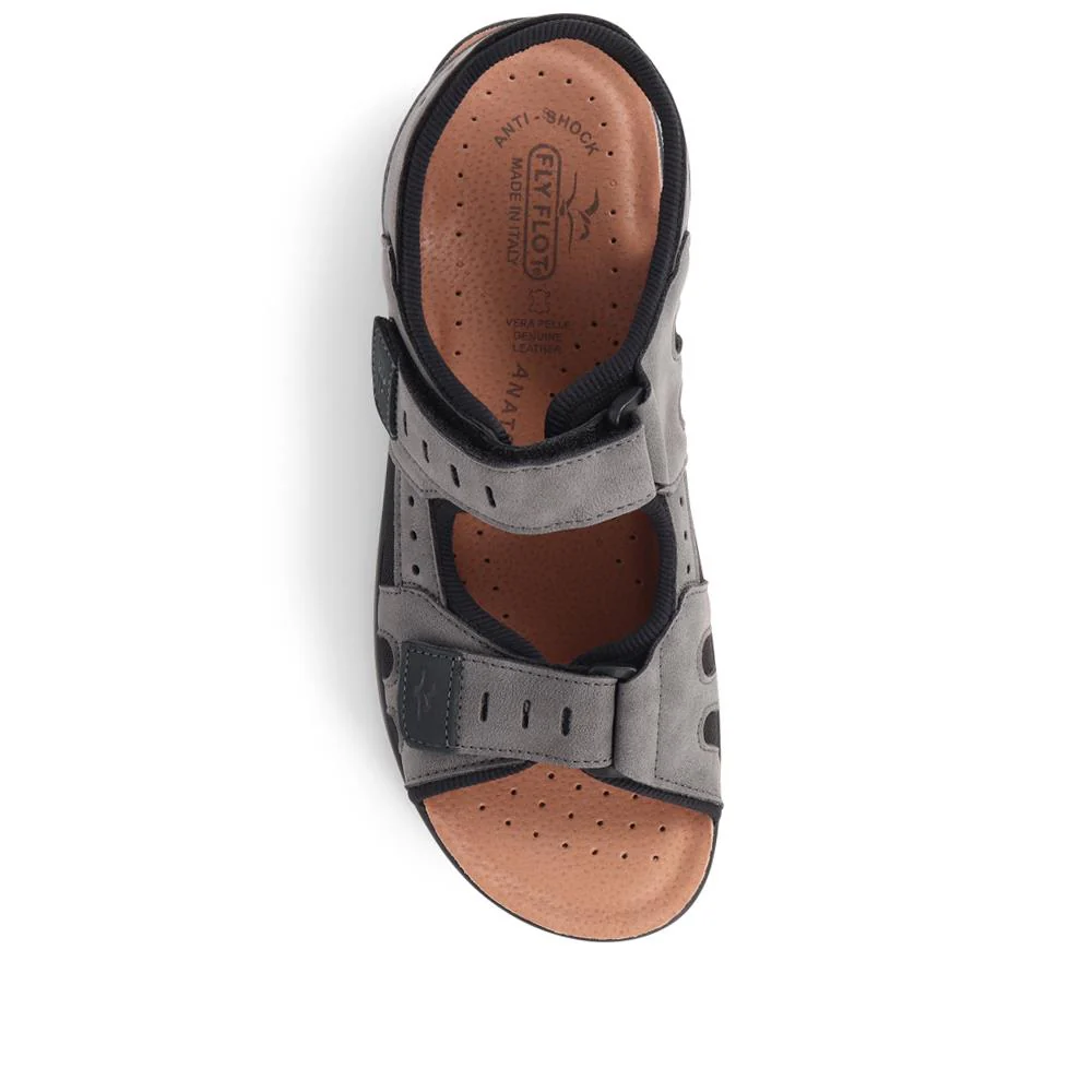 Dual-Touch-Fastening Sandals - FLY39099 / 324 767 - Grey - Image 6