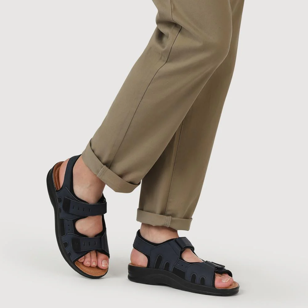Dual-Touch-Fastening Sandals - FLY39099 / 324 767 - Navy - Image 5