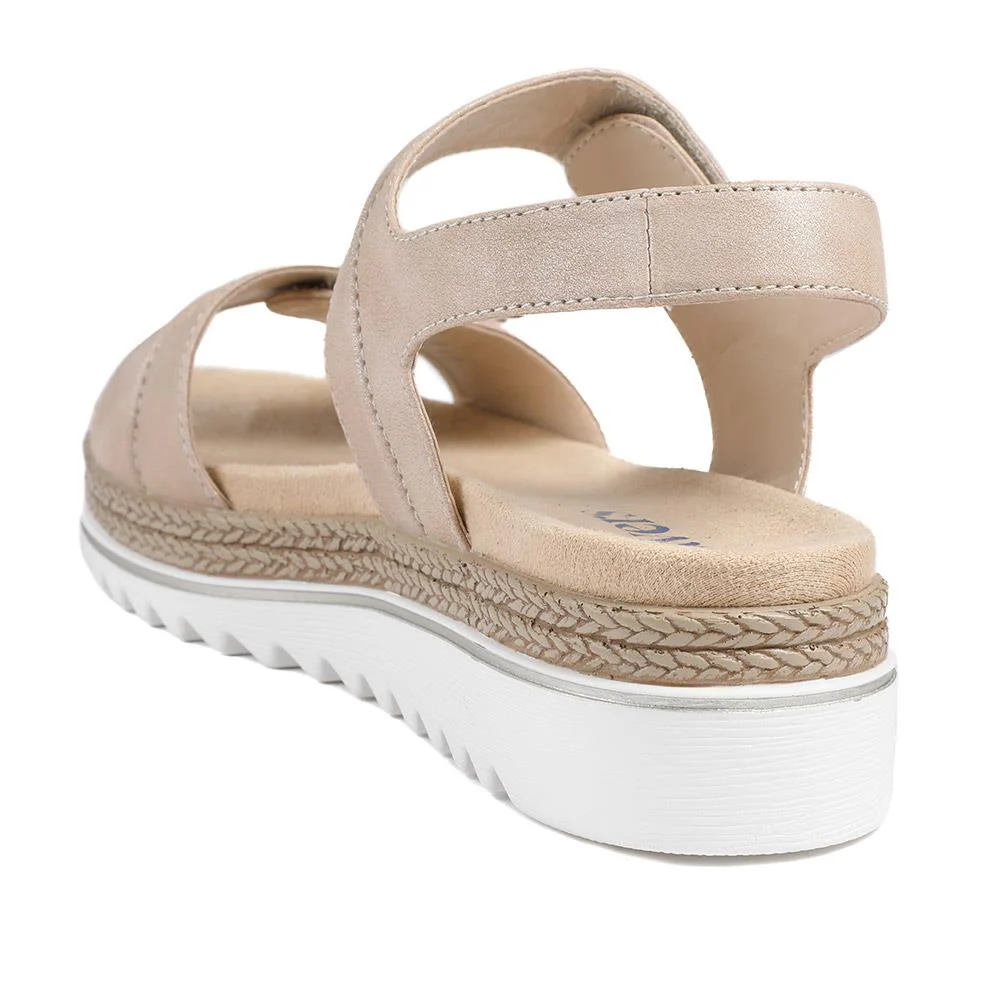 Dual Touch-Fastening Sandals - WBINS41055 / 327 235 - Beige - Image 3