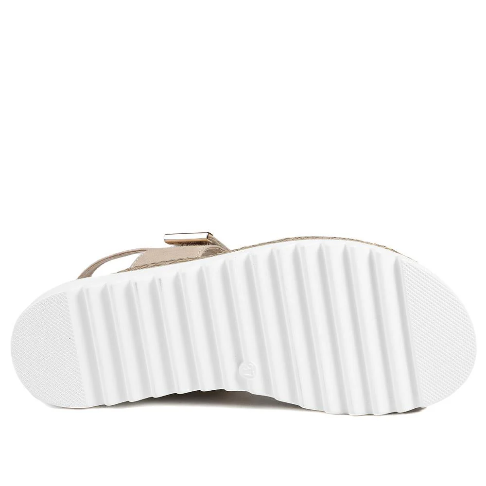 Dual Touch-Fastening Sandals - WBINS41055 / 327 235 - Beige - Image 4