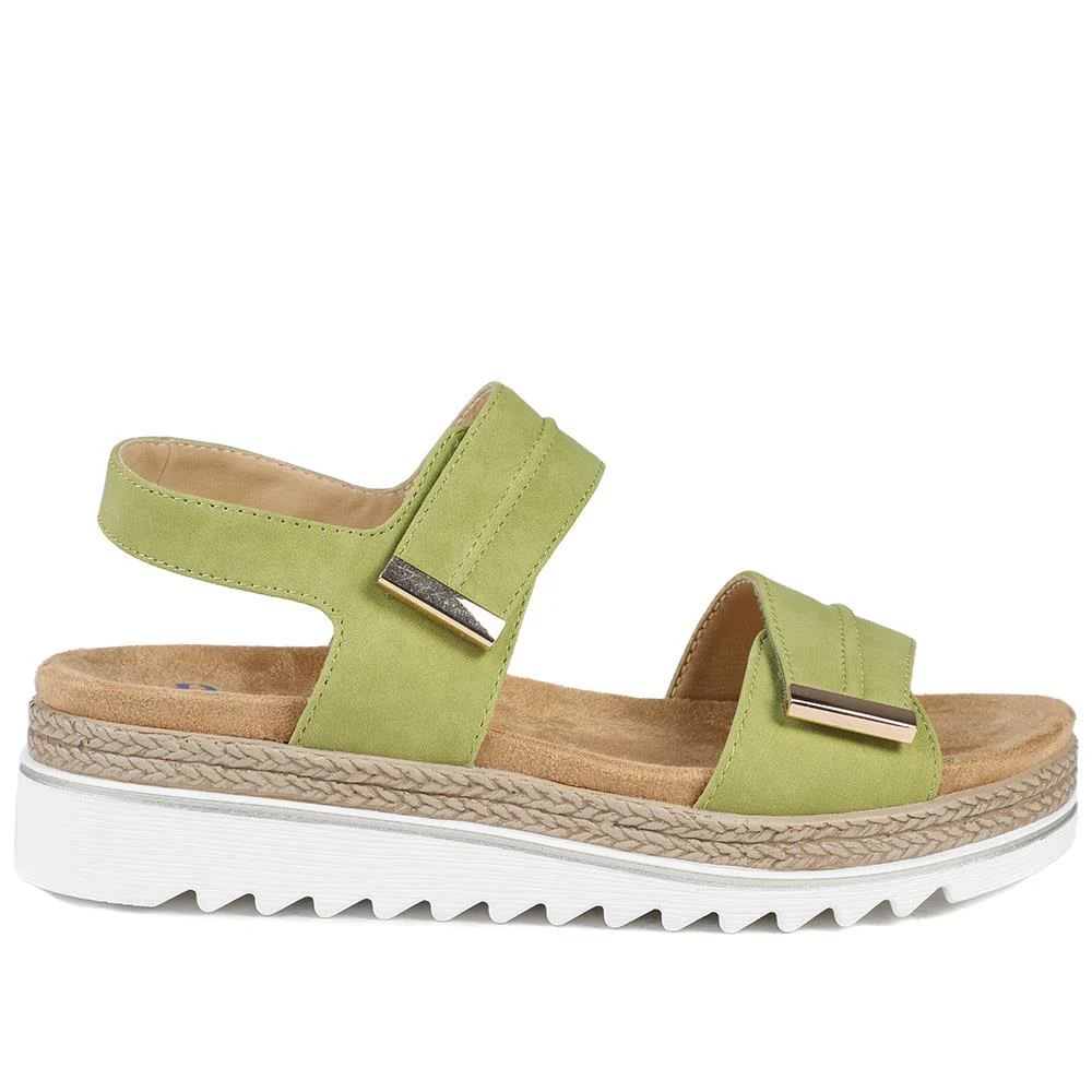 Dual Touch-Fastening Sandals - WBINS41055 / 327 235 - Green - Image 3