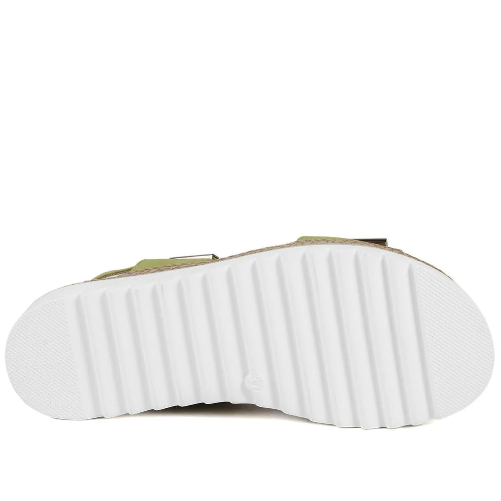 Dual Touch-Fastening Sandals - WBINS41055 / 327 235 - Green - Image 6