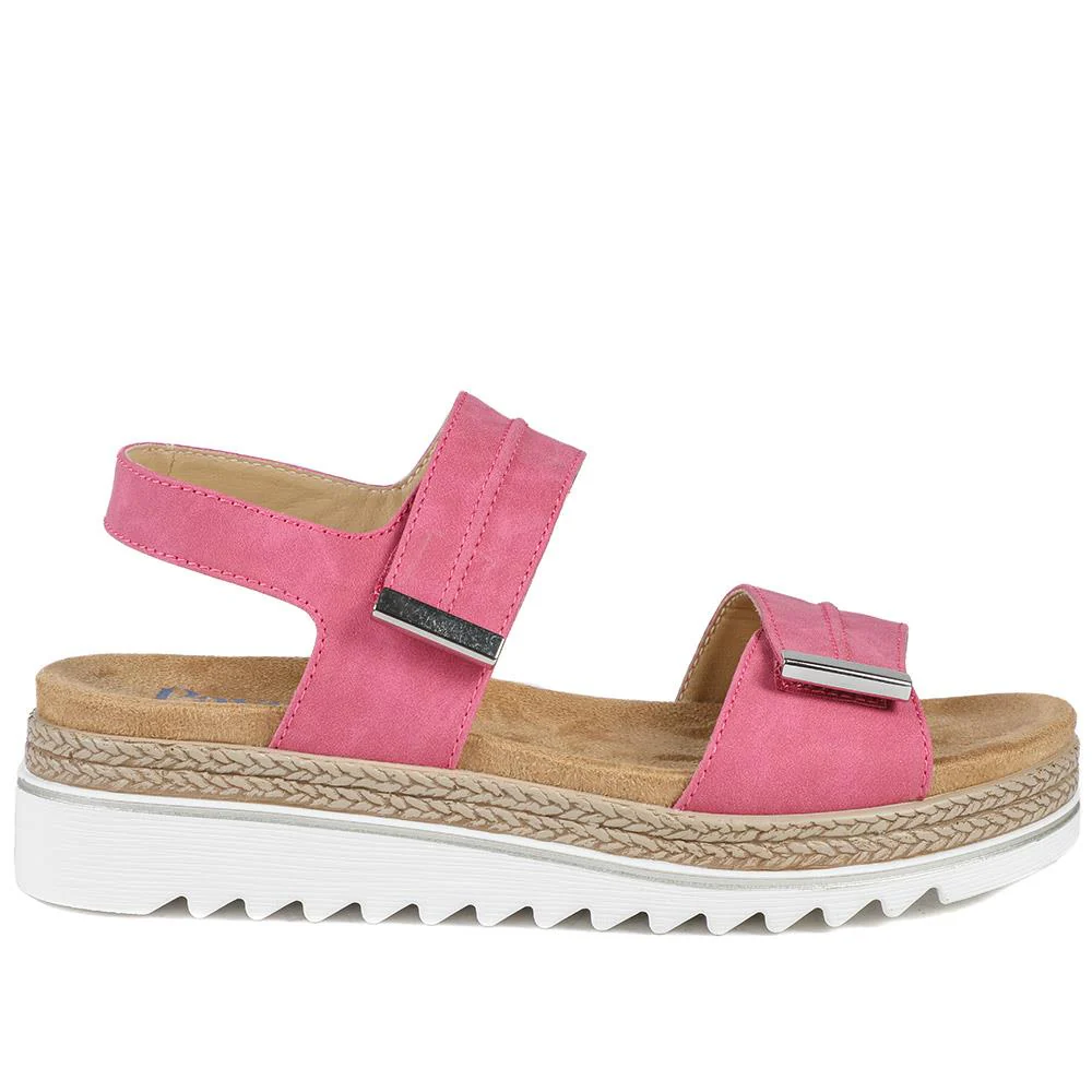 Dual Touch-Fastening Sandals - WBINS41055 / 327 235 - Pink - Image 3