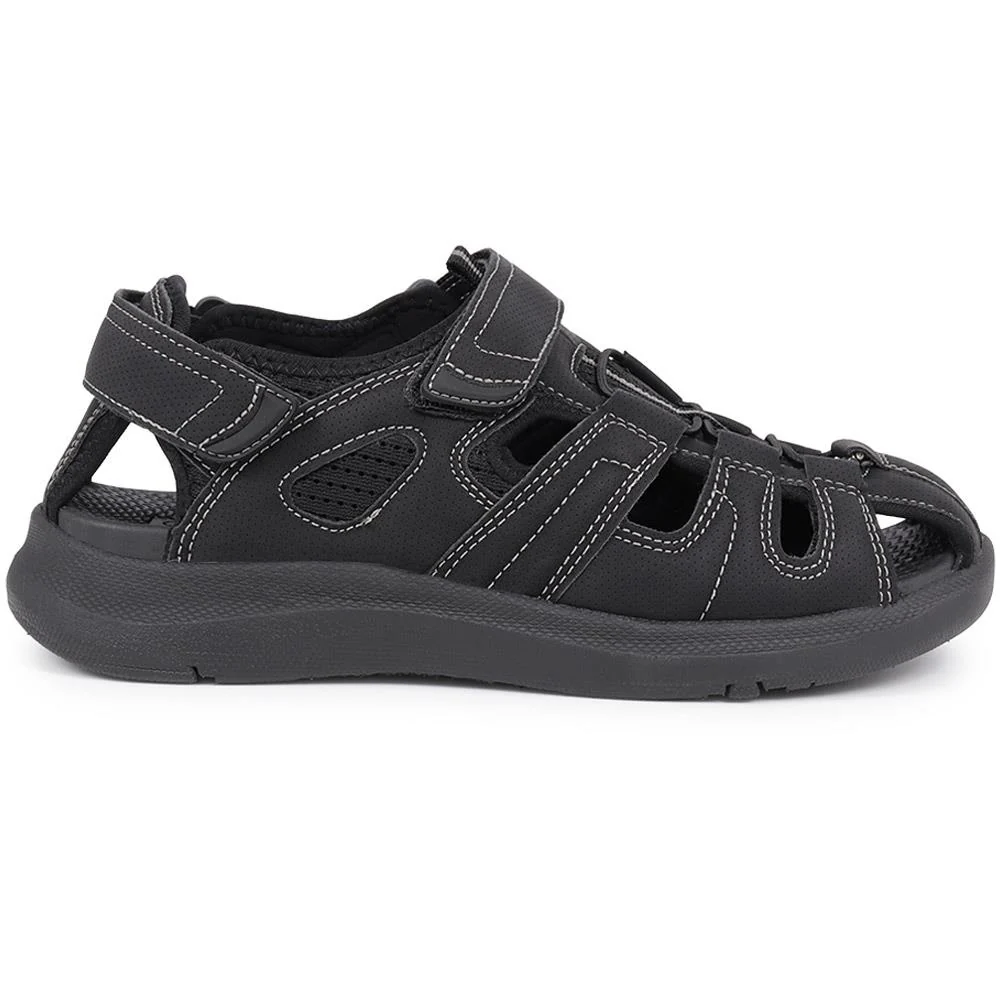 Dual Touch-Fastening Sandals - XIAM39003 / 325 673 - Black - Image 2