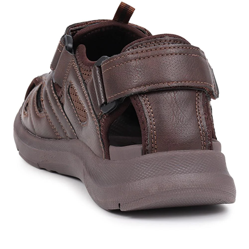 Dual Touch-Fastening Sandals - XIAM39003 / 325 673 - Dark Brown - Image 3