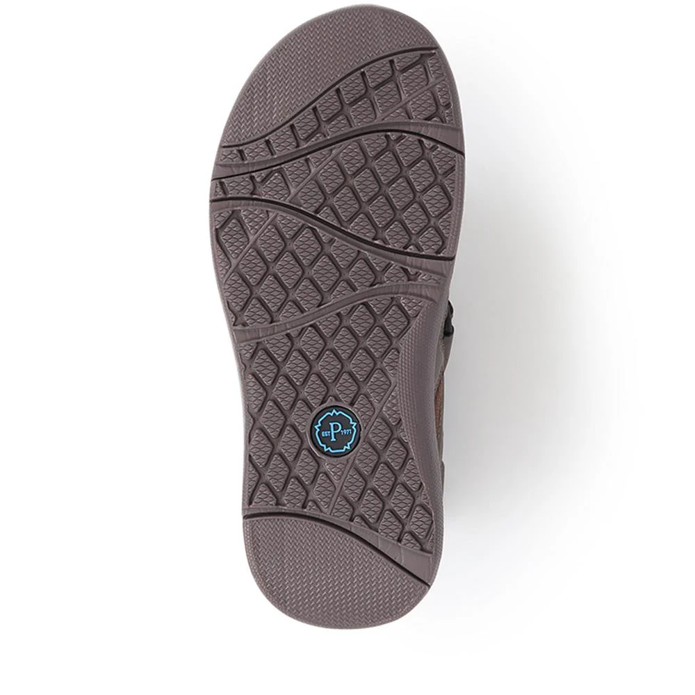 Dual Touch-Fastening Sandals - XIAM39003 / 325 673 - Dark Brown - Image 4