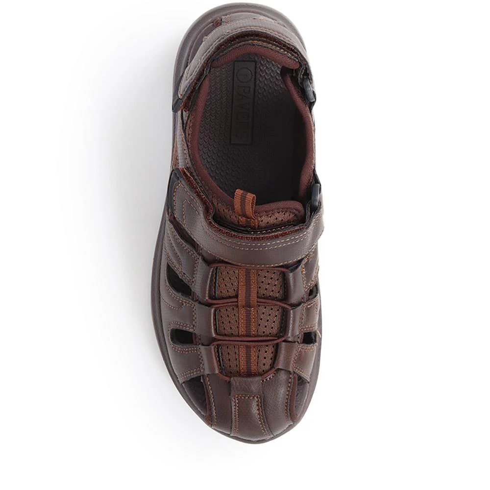 Dual Touch-Fastening Sandals - XIAM39003 / 325 673 - Dark Brown - Image 5