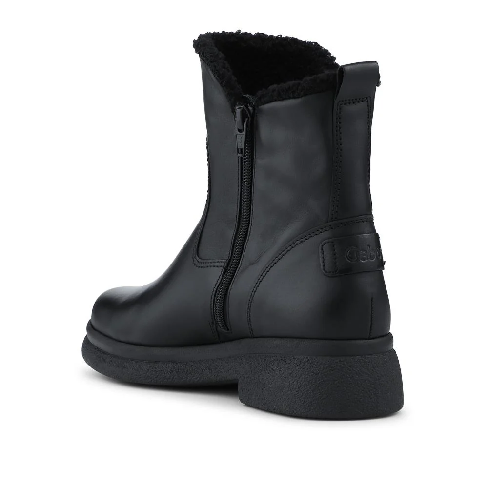 Duchess Gabor Wide Fit Leather Ankle Boots - GAB42521 / 327 886 - Black - Image 3