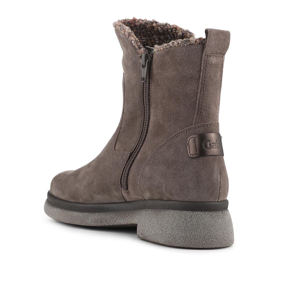 Duchess Gabor Wide Fit Leather Ankle Boots - GAB42521 / 327 886 - Taupe - Image 3