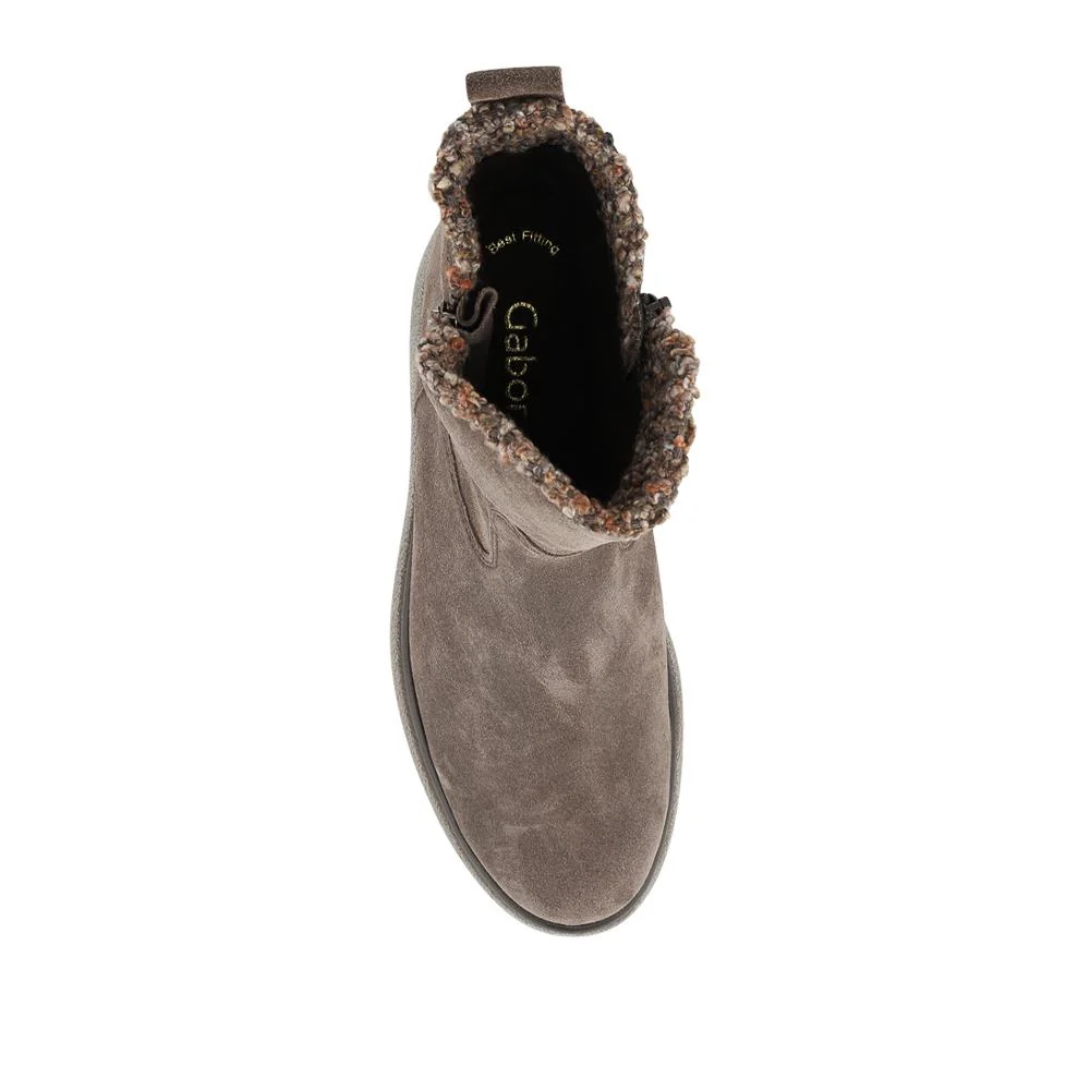 Duchess Gabor Wide Fit Leather Ankle Boots - GAB42521 / 327 886 - Taupe - Image 4