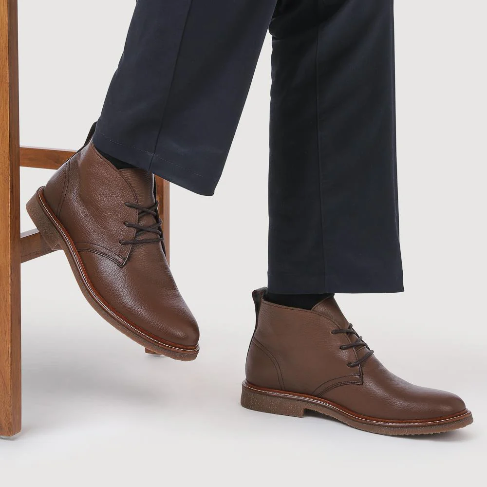 Earley Leather Chukka Boots - EARLEY / 328 359 - Chestnut - Image 5