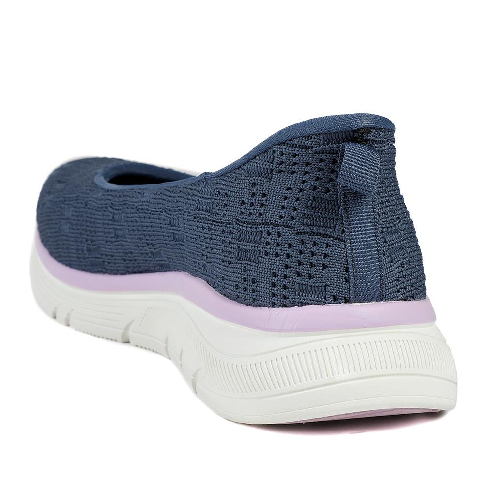 Easy Step In Comfort Wedge Shoes - BOJIE43018 / 329 291 - Navy - Image 4