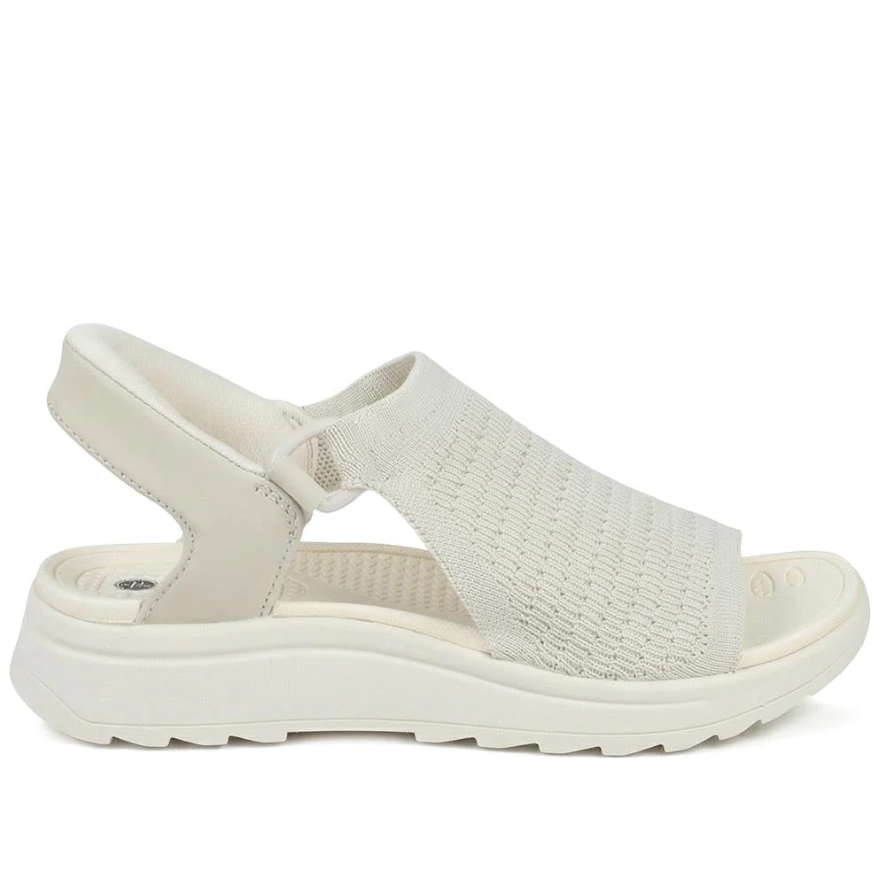 Easy Step In Stretch Fit Sandals - BOJIE43007 / 329 278 - Beige - Image 2