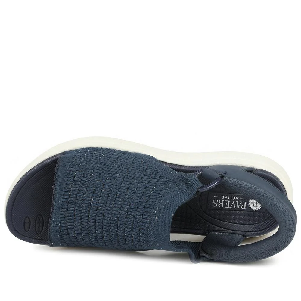Easy Step In Stretch Fit Sandals - BOJIE43007 / 329 278 - Navy - Image 4
