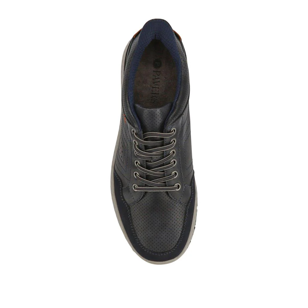 Easy Step In Wide Fit Bungee Laced Shoes - GANG41018 / 327 549 - Navy - Image 4