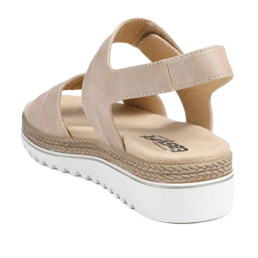 EasyFit Catena Extra Wide Touch Fasten Sandals - CATENA / 329 163 - Beige - Image 4