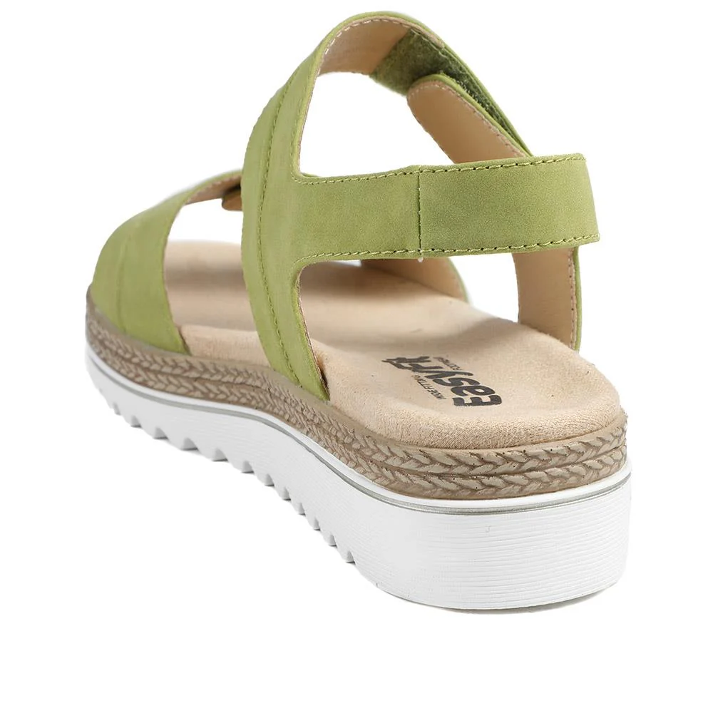 EasyFit Catena Extra Wide Touch Fasten Sandals - CATENA / 329 163 - Green - Image 4