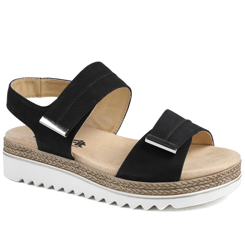 EasyFit Catena Extra Wide Touch Fasten Sandals - CATENA / 329 163 - Image 2