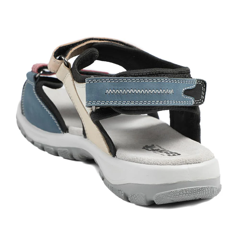 Easyfit Cella Extra Wide Fit Touch Fasten Sandals - CELLA / 329 122 - Black Multi - Image 4
