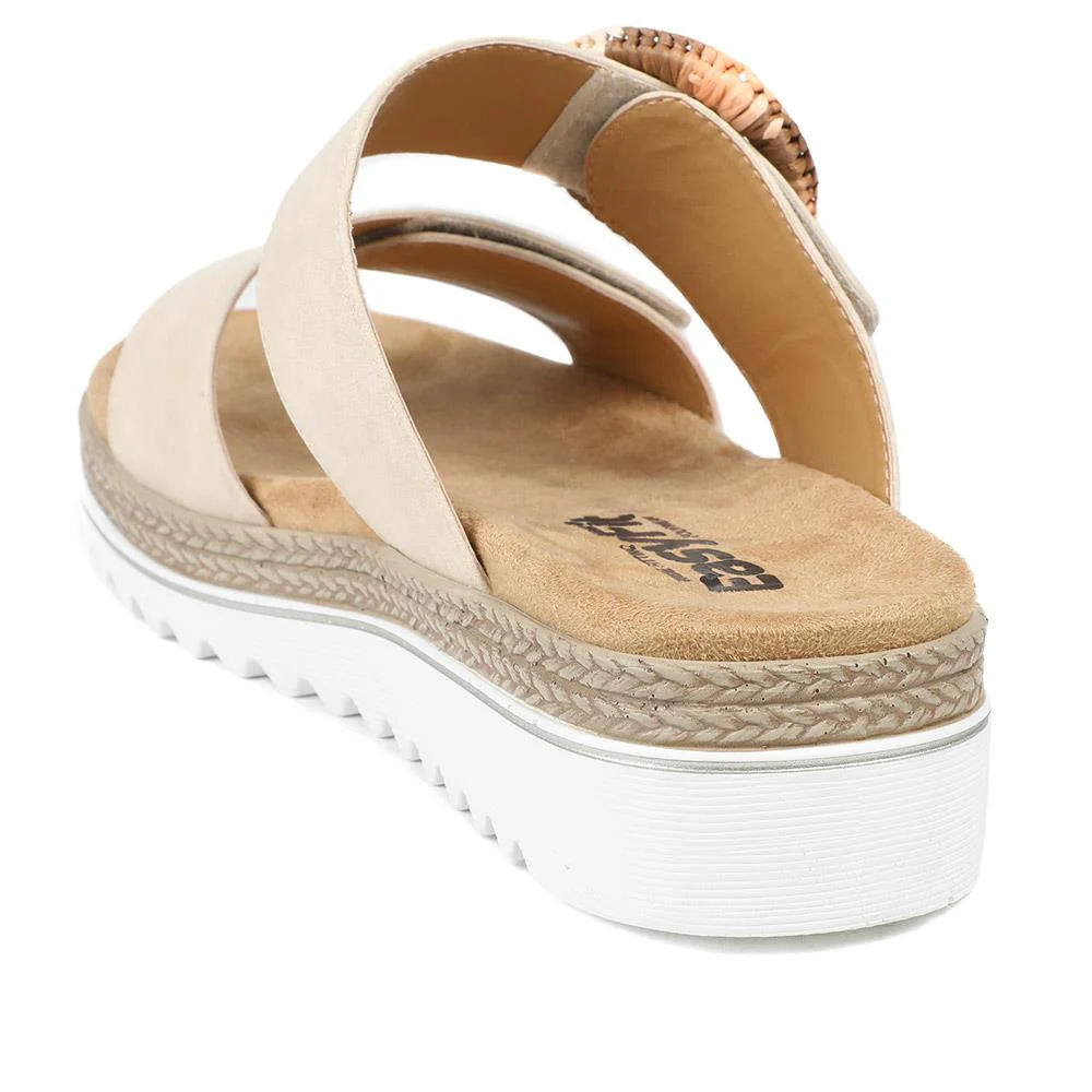 EasyFit Extra Wide Banca Sandals - BANCA / 329 265 - Beige - Image 3