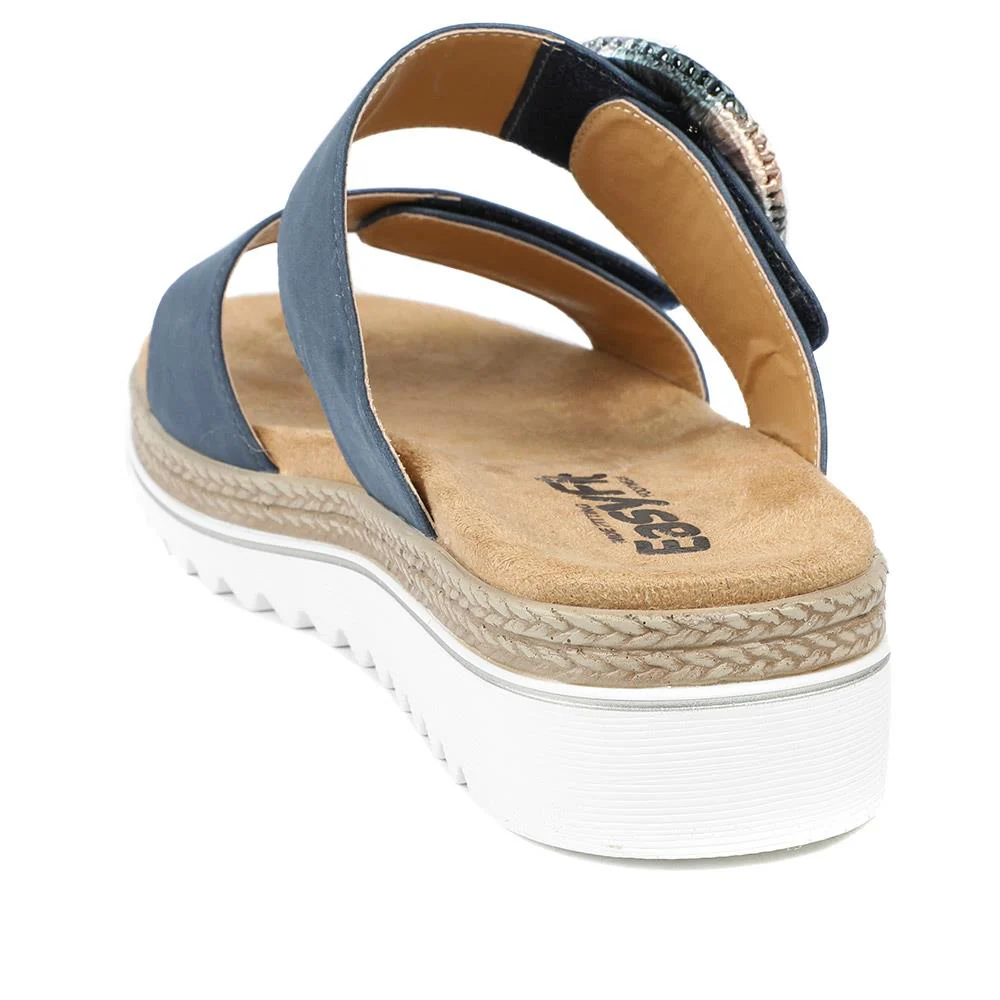 EasyFit Extra Wide Banca Sandals - BANCA / 329 265 - Navy - Image 3