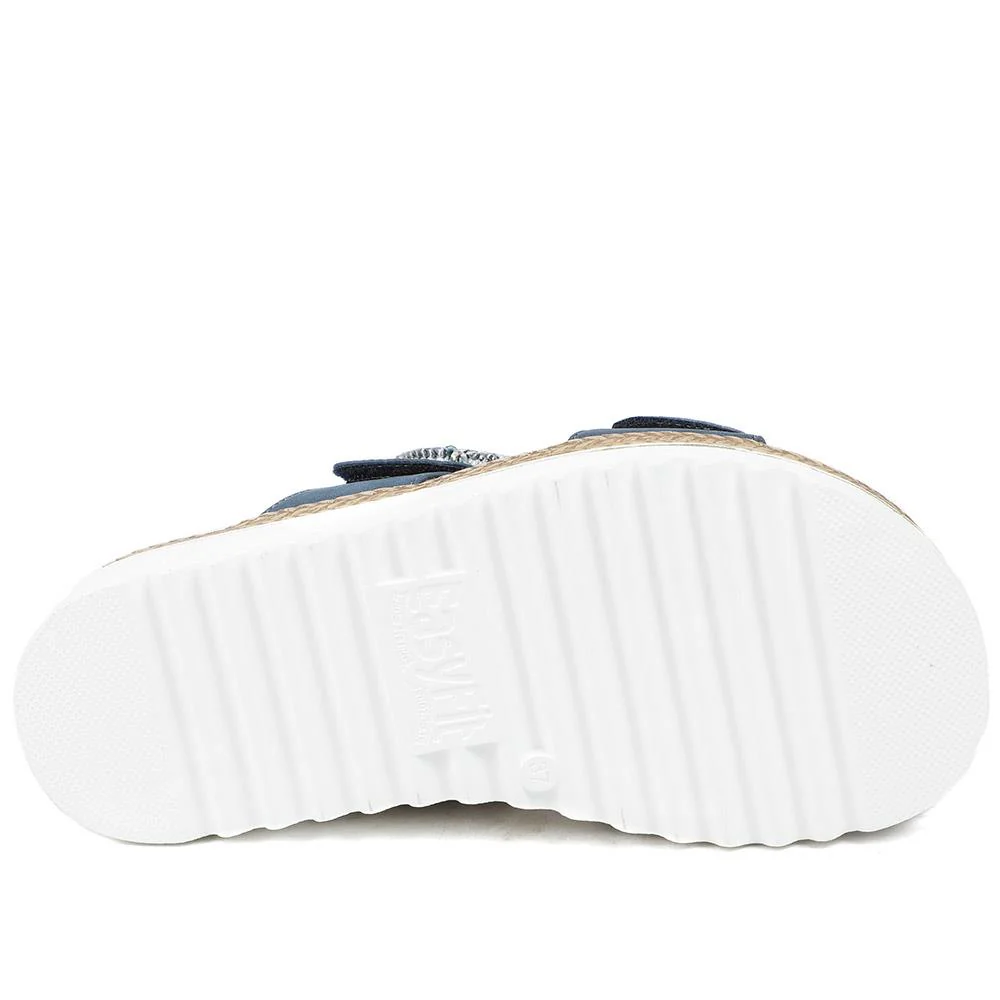 EasyFit Extra Wide Banca Sandals - BANCA / 329 265 - Navy - Image 5
