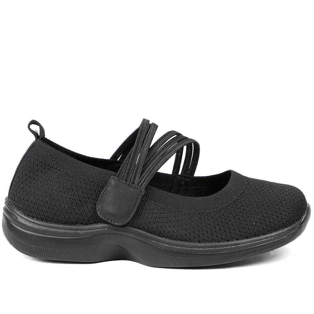 EasyFit Extra Wide Breathable Mary Janes - LALLA / 329 057 - Black - Image 3