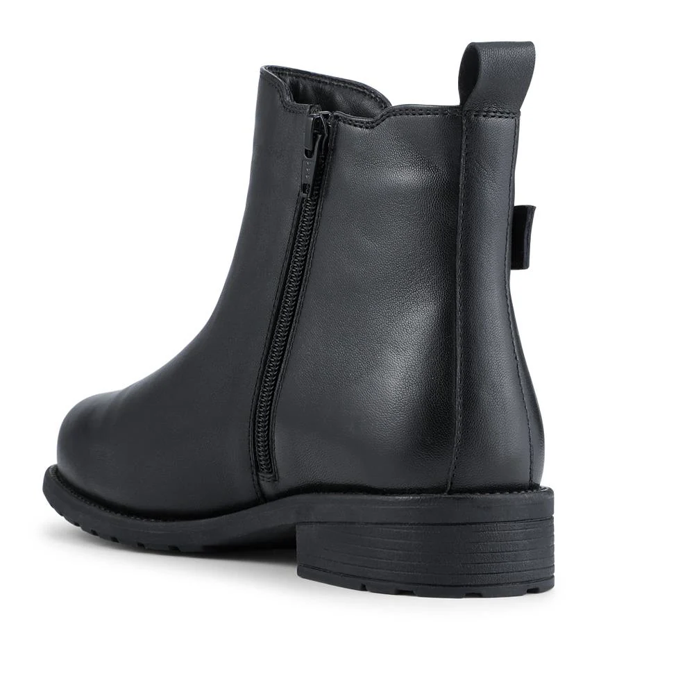 EasyFit Extra Wide Fit Leather Boots - LAYCIE / 328 475 - Black - Image 3
