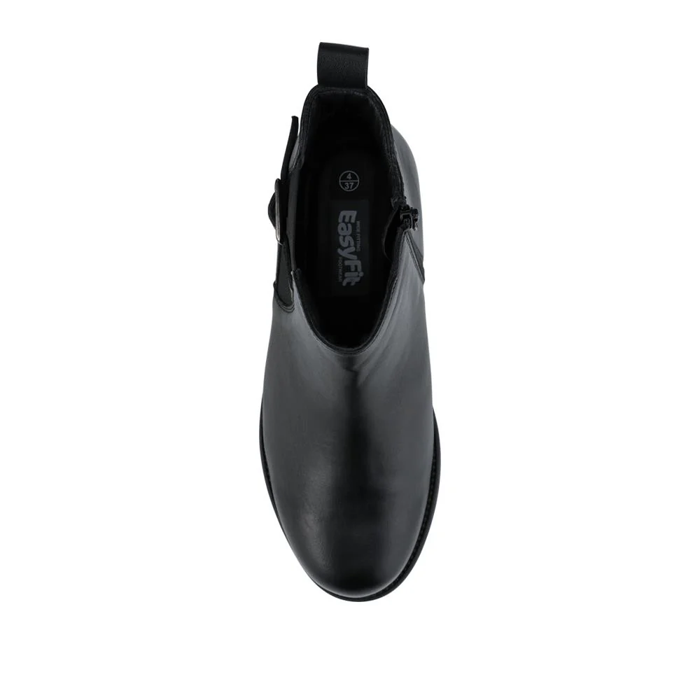 EasyFit Extra Wide Fit Leather Boots - LAYCIE / 328 475 - Black - Image 4