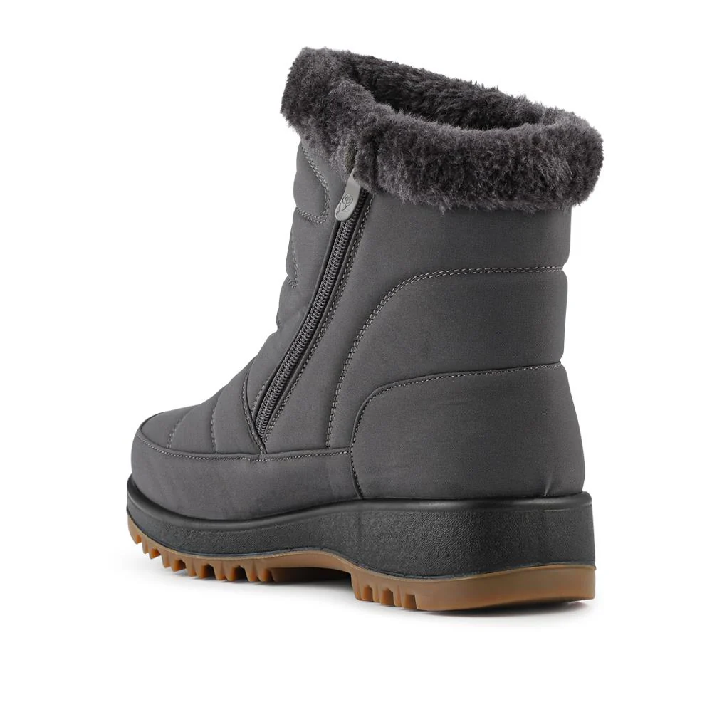 EasyFit Extra Wide Fit Leather Boots - LAYCIE / 328 475 - Chocolate - Image 3