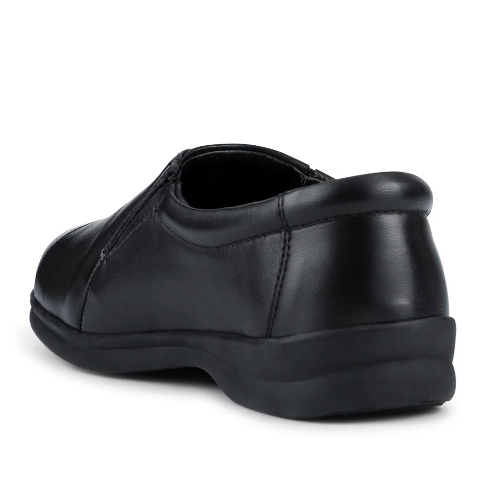 EasyFit Extra Wide Leather Slip-On Shoes - KASA / 328 178 - Black - Image 3
