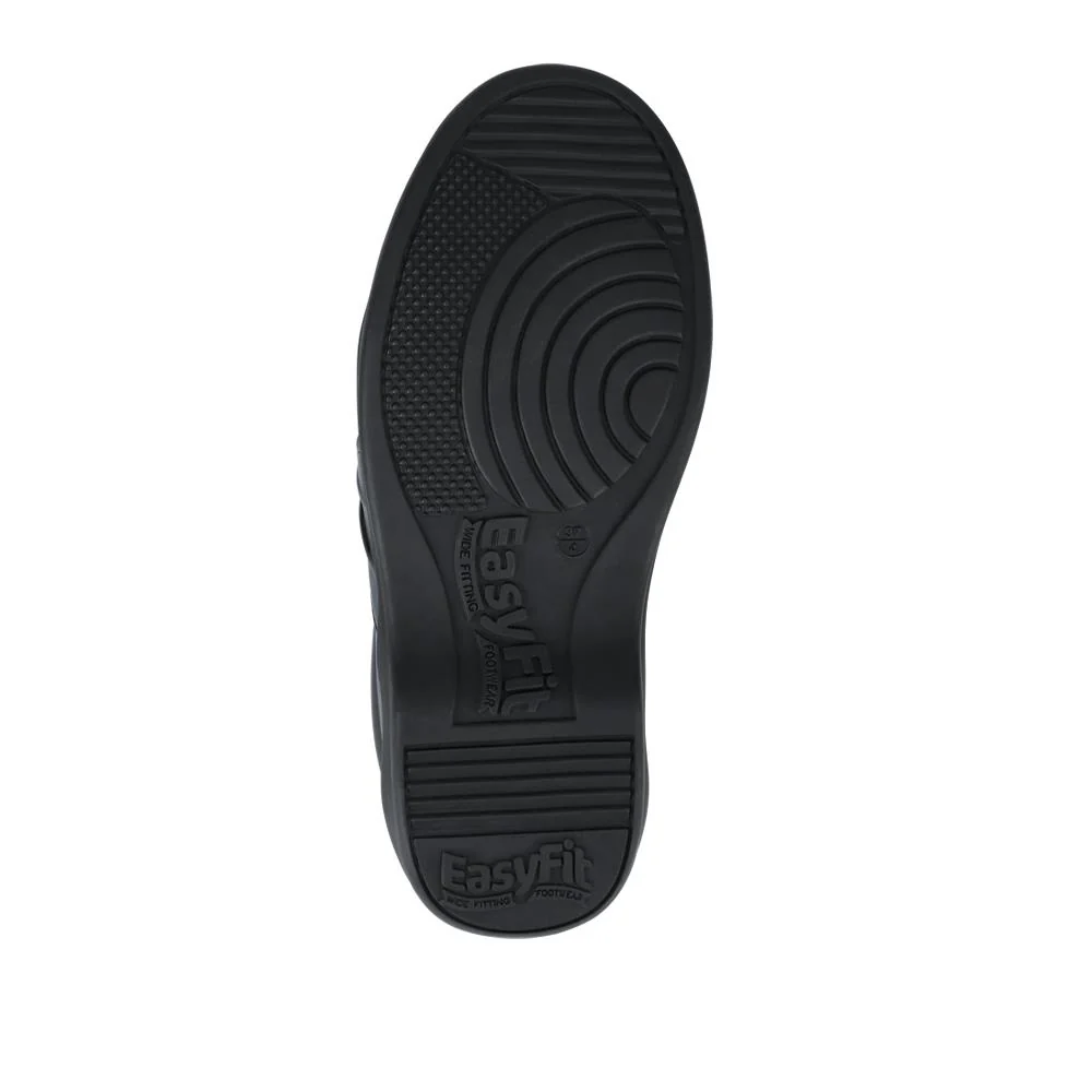 EasyFit Extra Wide Leather Slip-On Shoes - KASA / 328 178 - Black - Image 5