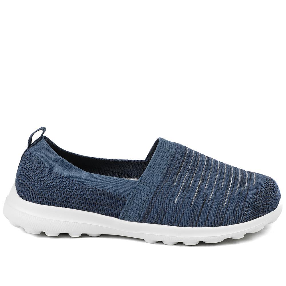 EasyFit Extra Wide Memory Foam Slip-Ons - JOVIE / 329 058 - Navy - Image 3