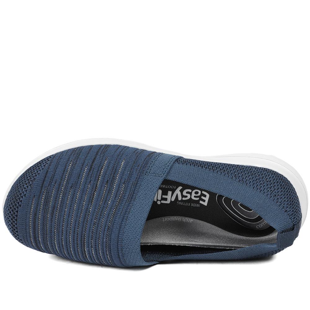 EasyFit Extra Wide Memory Foam Slip-Ons - JOVIE / 329 058 - Navy - Image 5