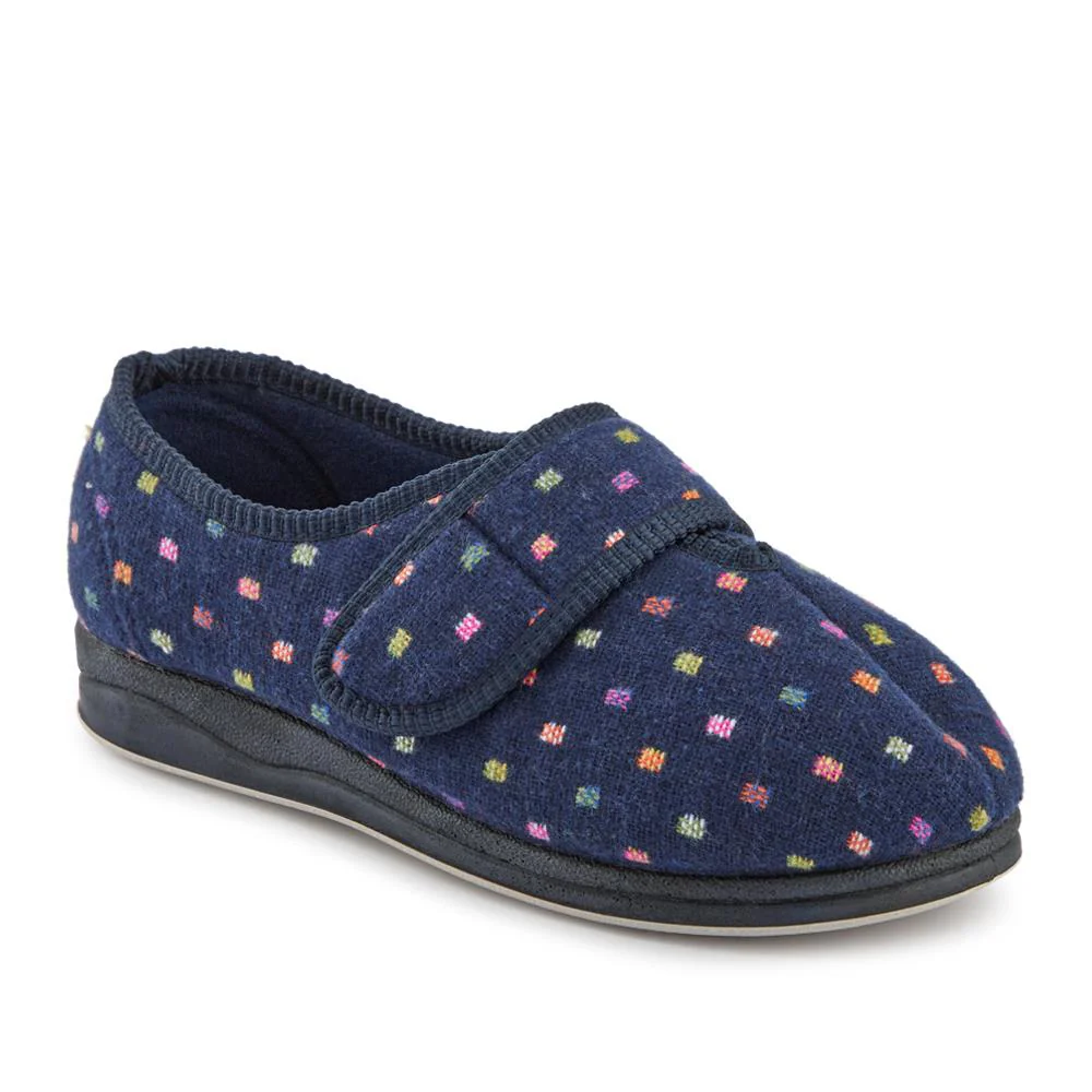 EasyFit Extra-Wide Touch-Fasten Slippers - ZINA / 327 936 - Image 2