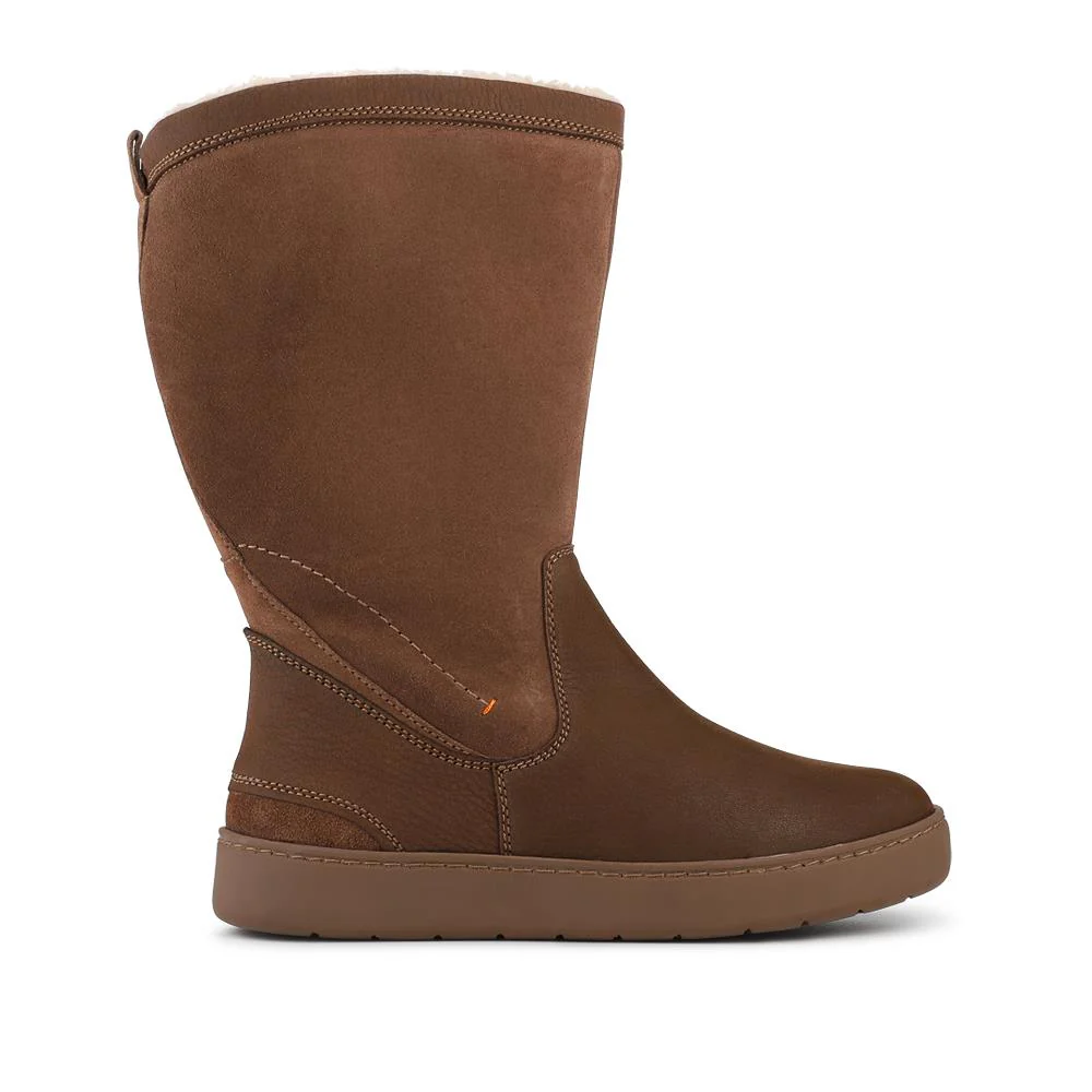 EasyFit Extra Wide Warm Leather Boots - MARGERET / 328 228 - Brown - Image 2