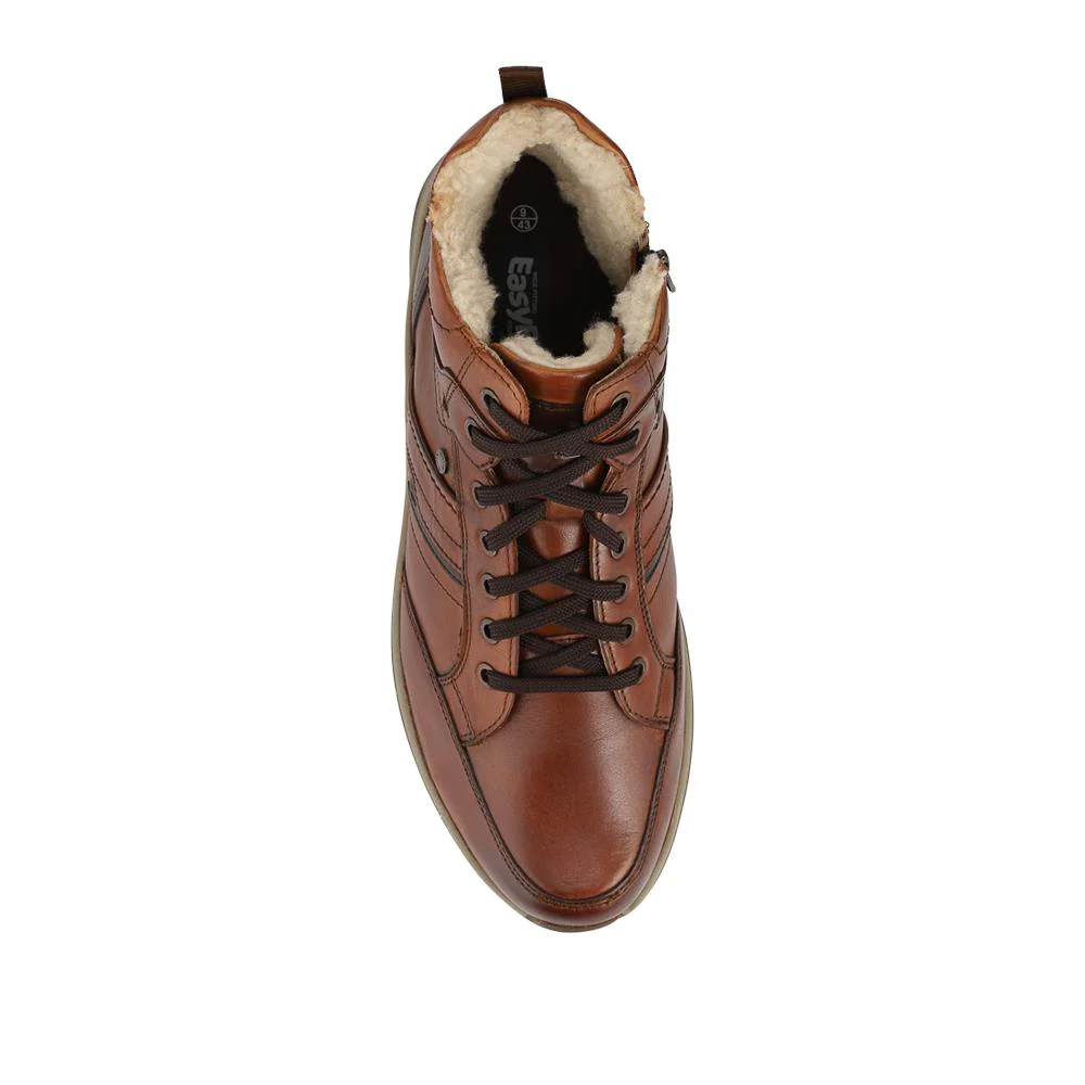 EasyFit Extra Wide Warm Lined Walking Boots - JACOB / 328 143 - Cognac - Image 4