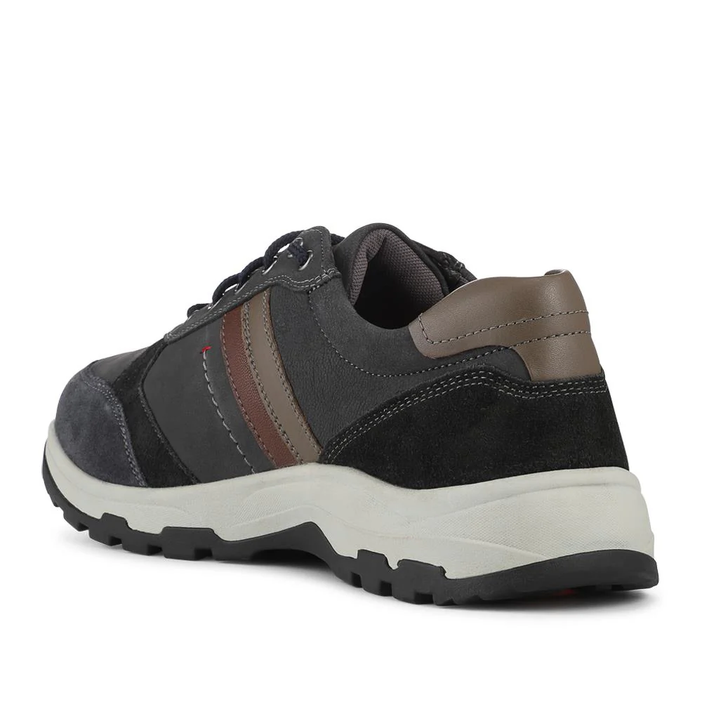 EasyFit Extra Wide Water Resistant Lace Up Shoes - ANTONY / 328 194 - Navy - Image 3